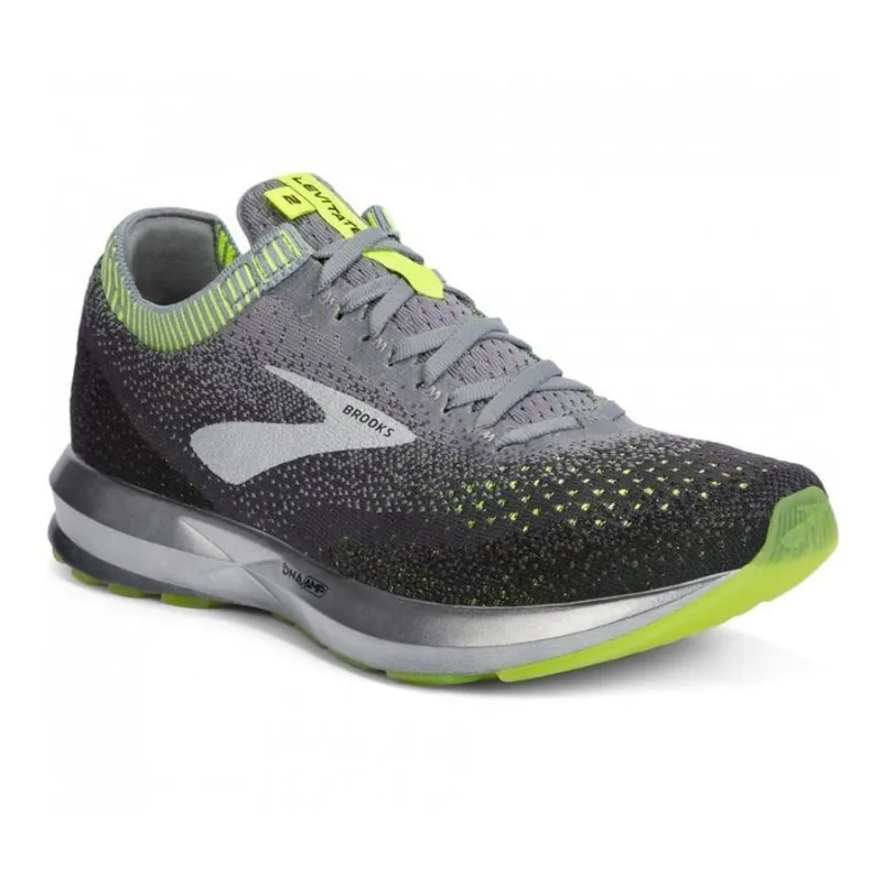Brooks Men's Levitate 2 - Grey/Black/Green-2